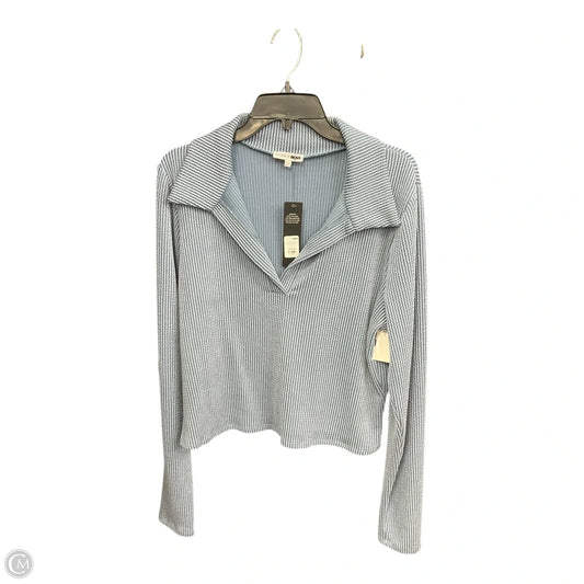 Top Long Sleeve Basic By Fashion Nova In Blue, Size: 3x