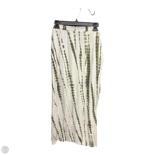 Skirt Maxi By Fashion Nova In Green & White, Size: 22