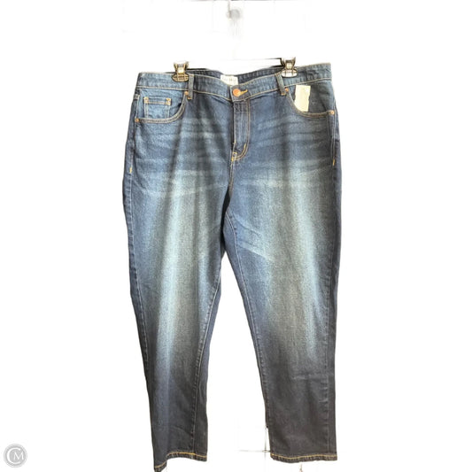 Jeans Straight By Lane Bryant In Blue Denim, Size: 16