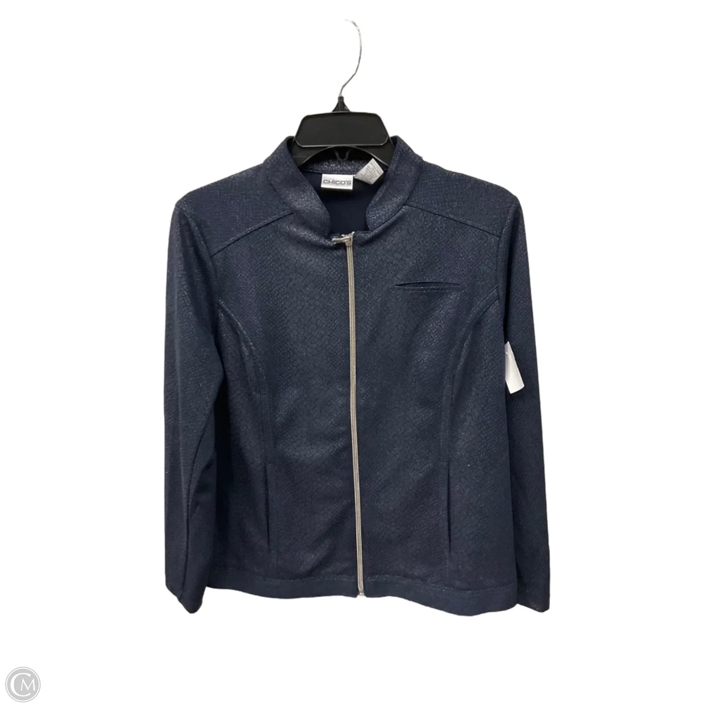 Jacket Other By Chicos In Blue, Size: Xl