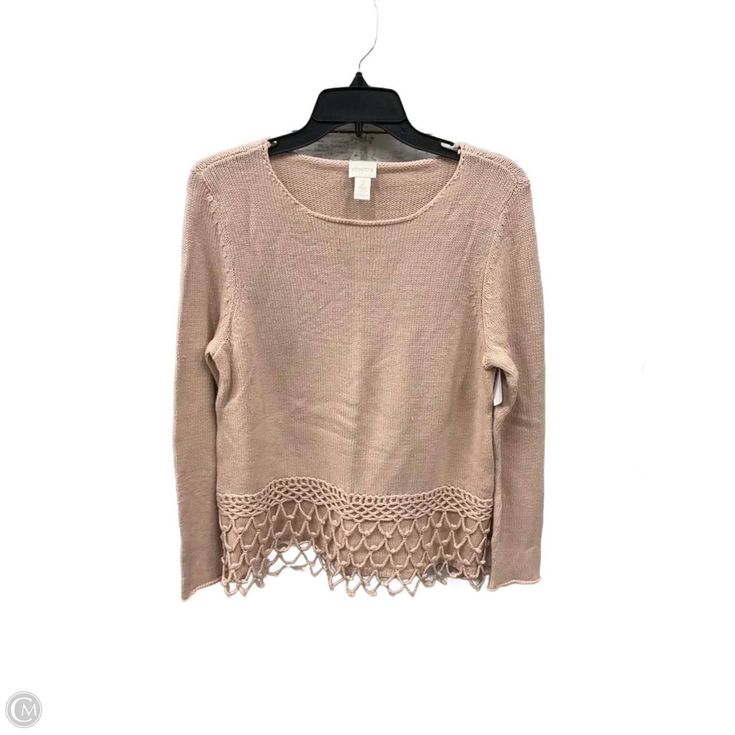 Top Long Sleeve By Chicos In Pink, Size: L