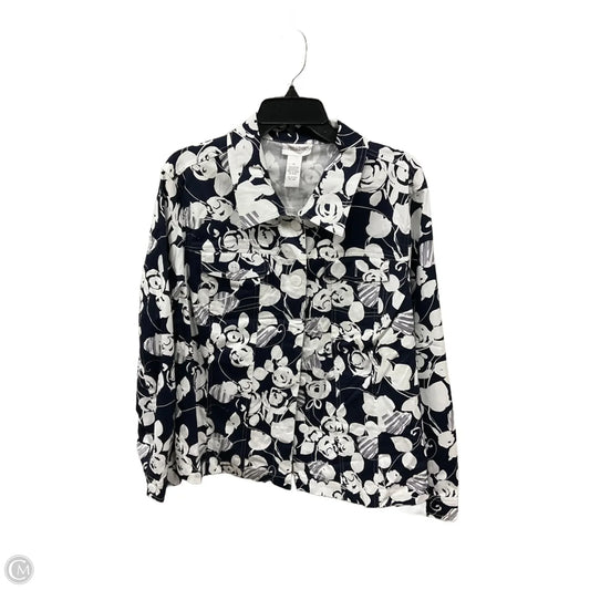 Blouse Long Sleeve By Clothes Mentor In Multi-colored, Size: 1x