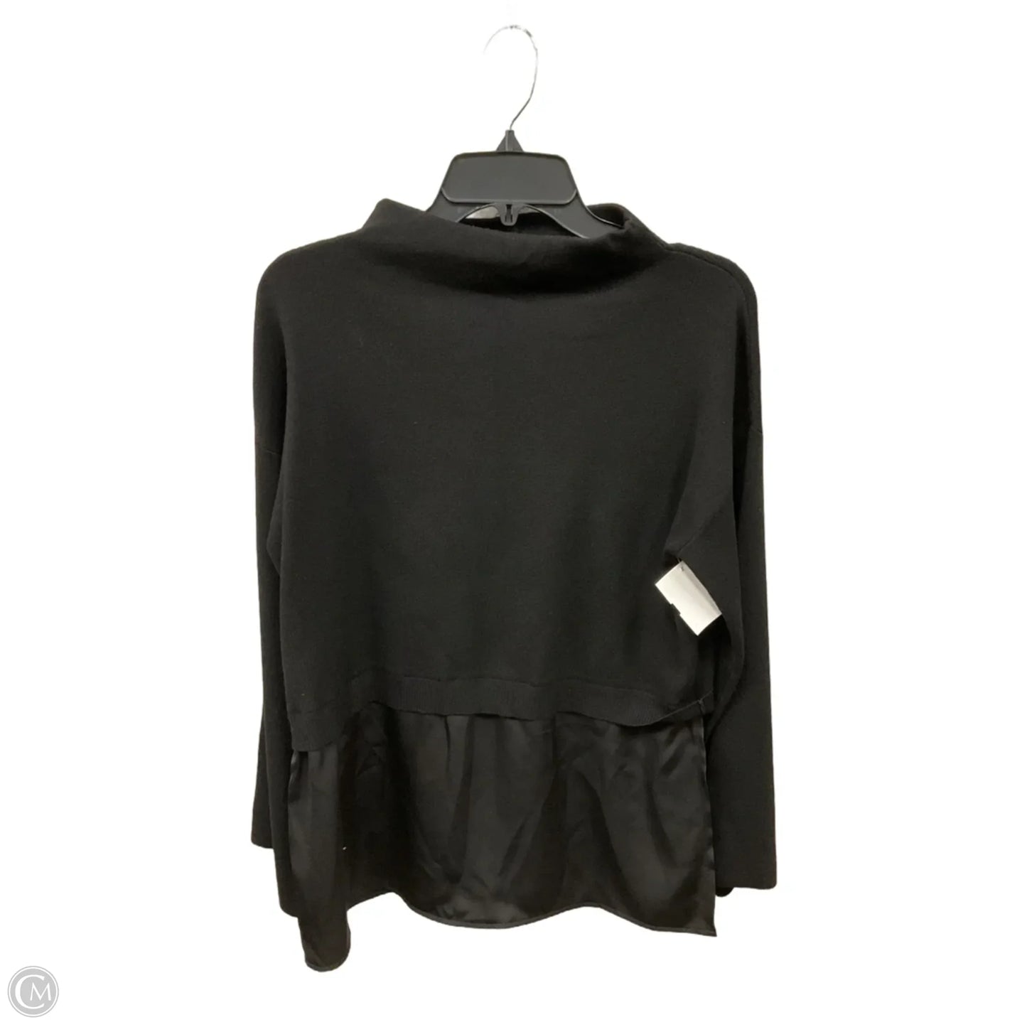 Top Long Sleeve By Calvin Klein In Black, Size: M