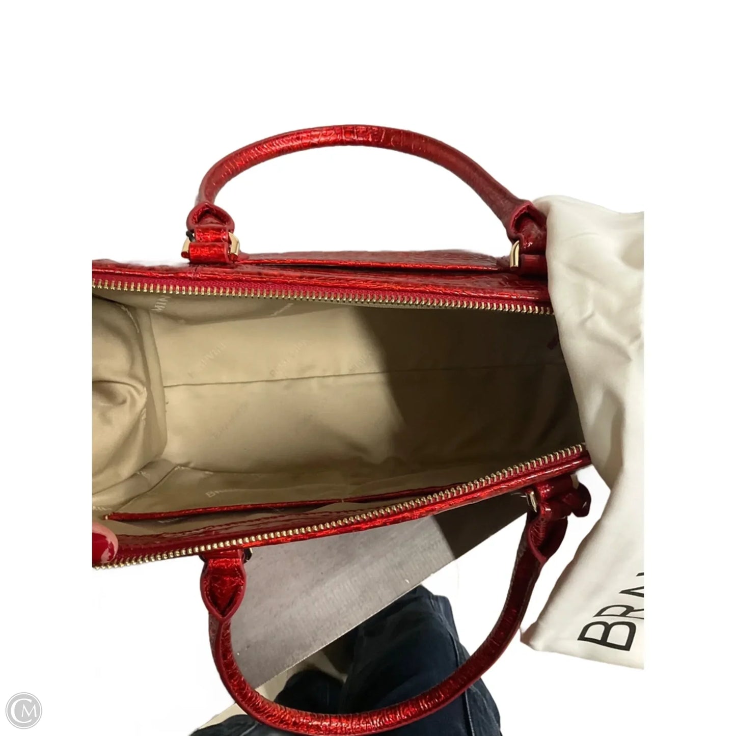 Handbag Designer By Brahmin, Size: Large