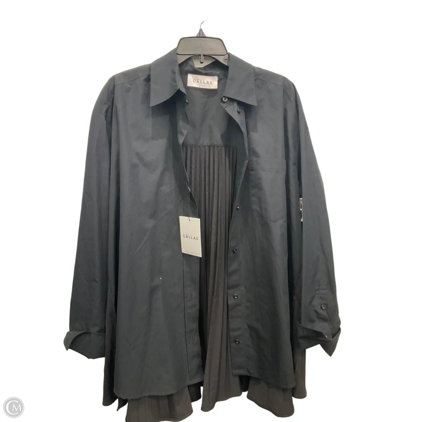 Blouse Long Sleeve By Cma In Black, Size: L