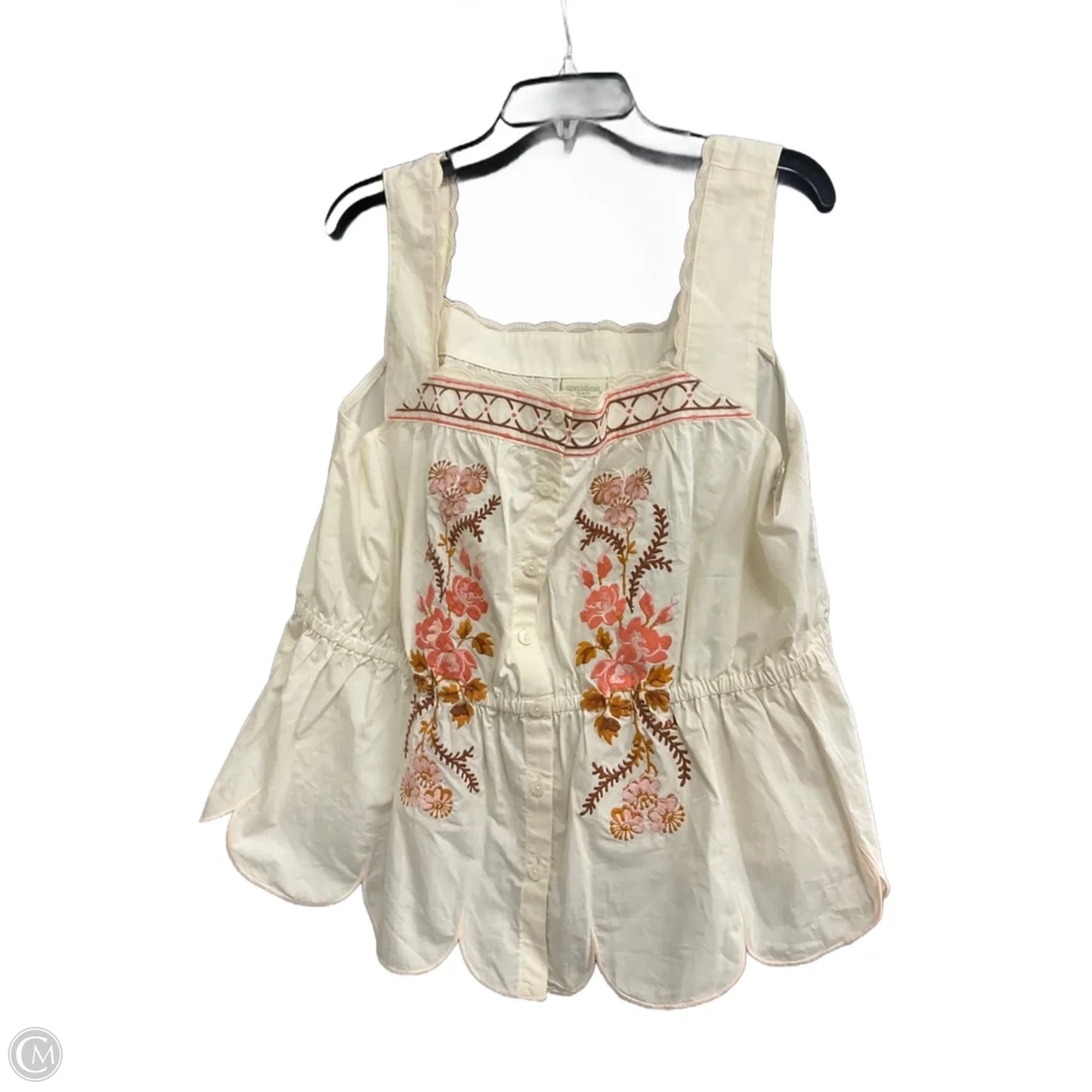 Top Sleeveless By Spartina In Cream, Size: Xxl