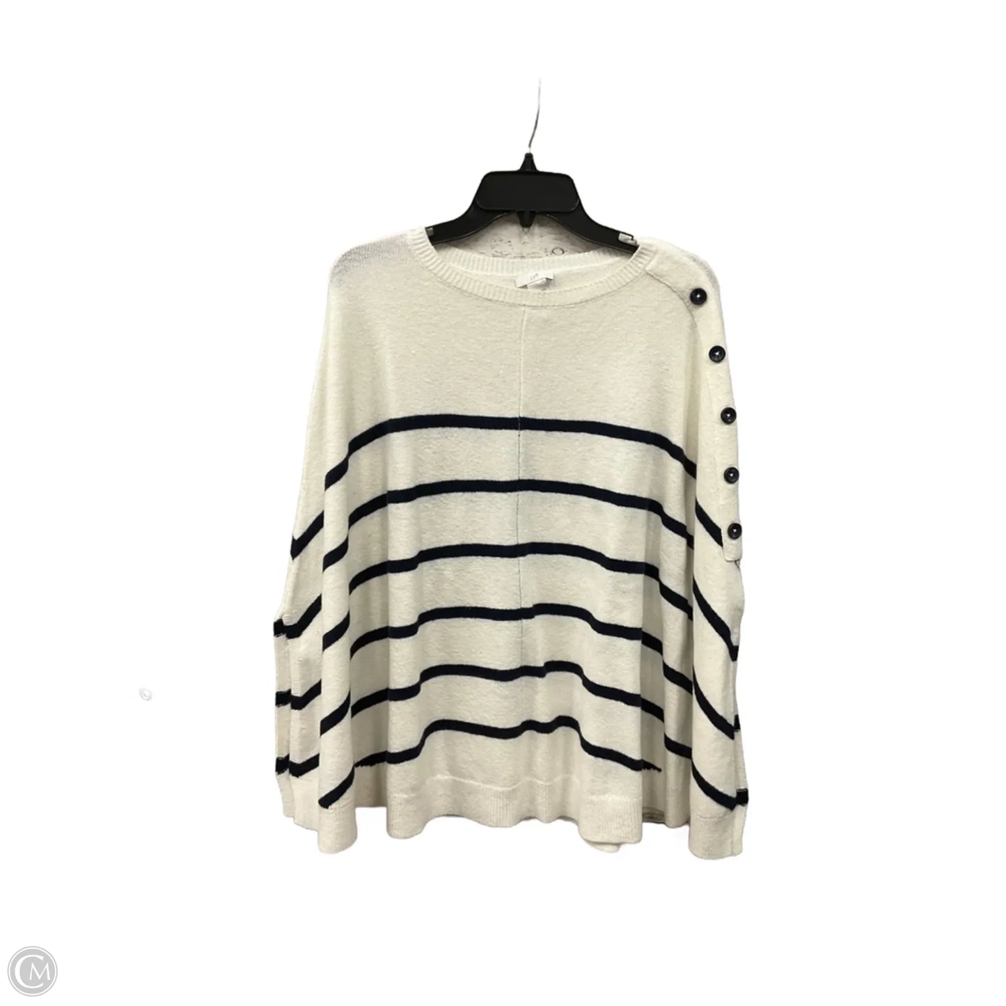 Poncho By J. Jill In Striped Pattern, Size: Osfm
