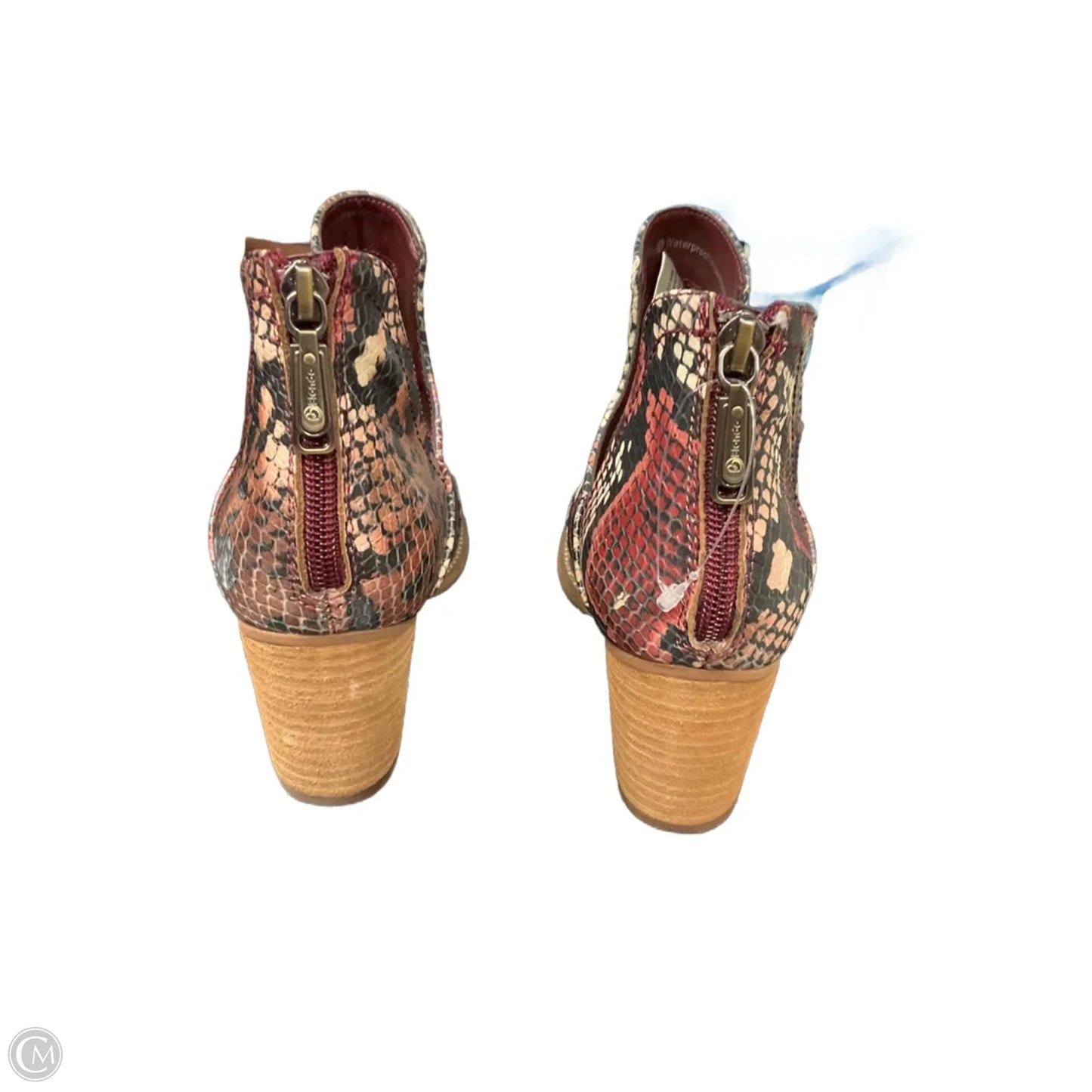 Boots Ankle Heels By Blondo In Snakeskin Print, Size: 8