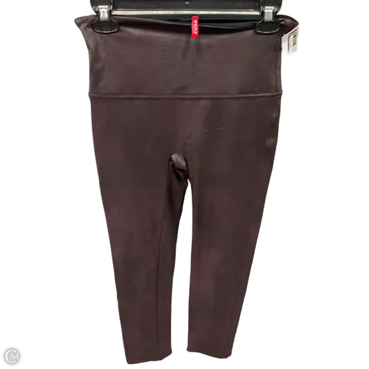 Athletic Leggings By Spanx In Purple, Size: L