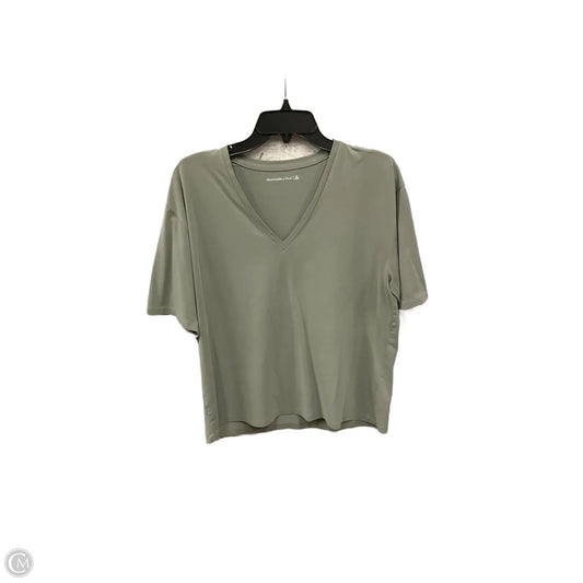 Top Short Sleeve Basic By Abercrombie And Fitch In Green, Size: M