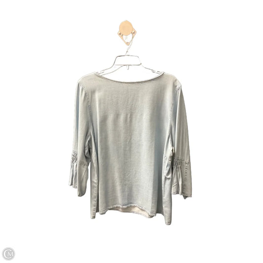Top Long Sleeve Basic By J. Jill In Blue, Size: Xl