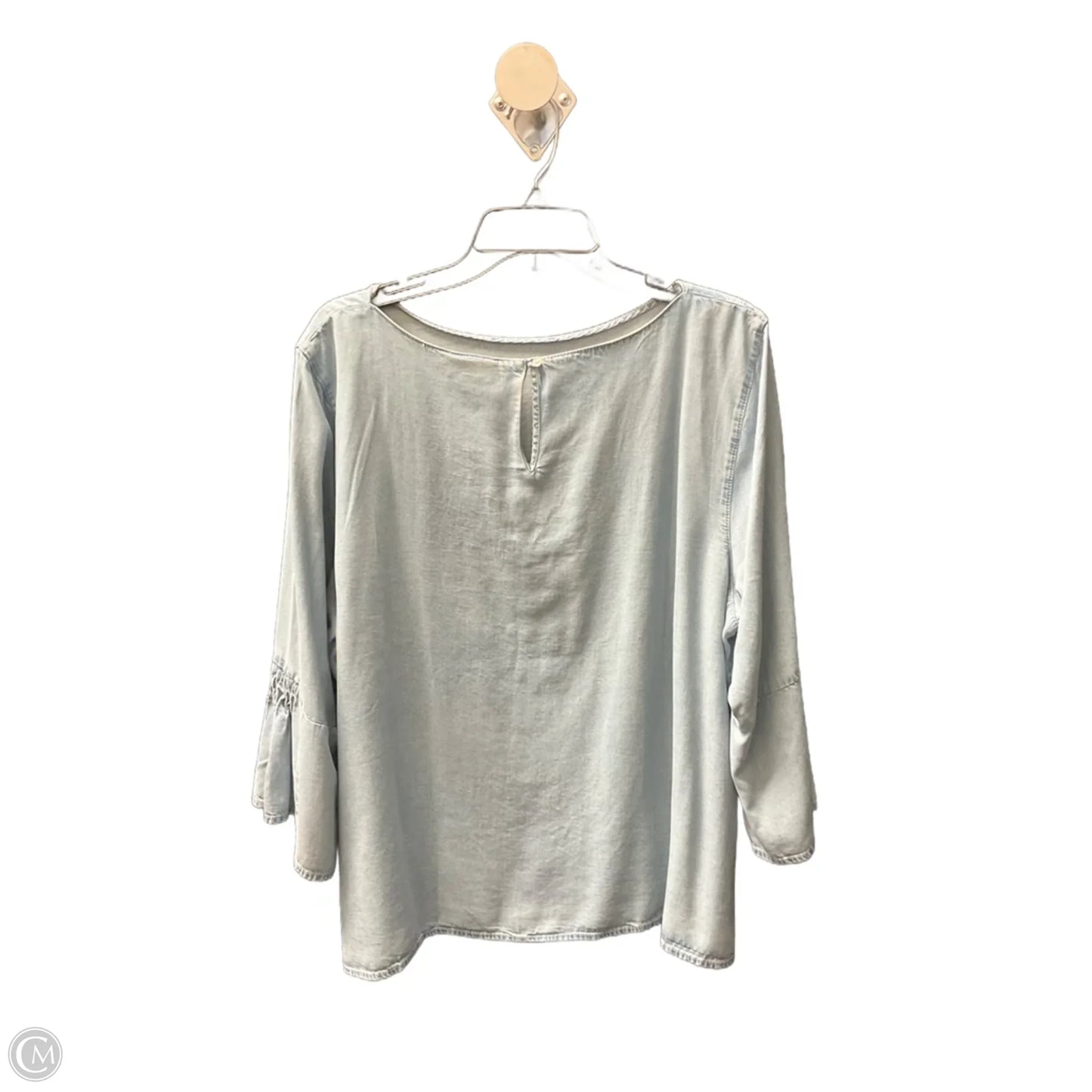 Top Long Sleeve Basic By J. Jill In Blue, Size: Xl