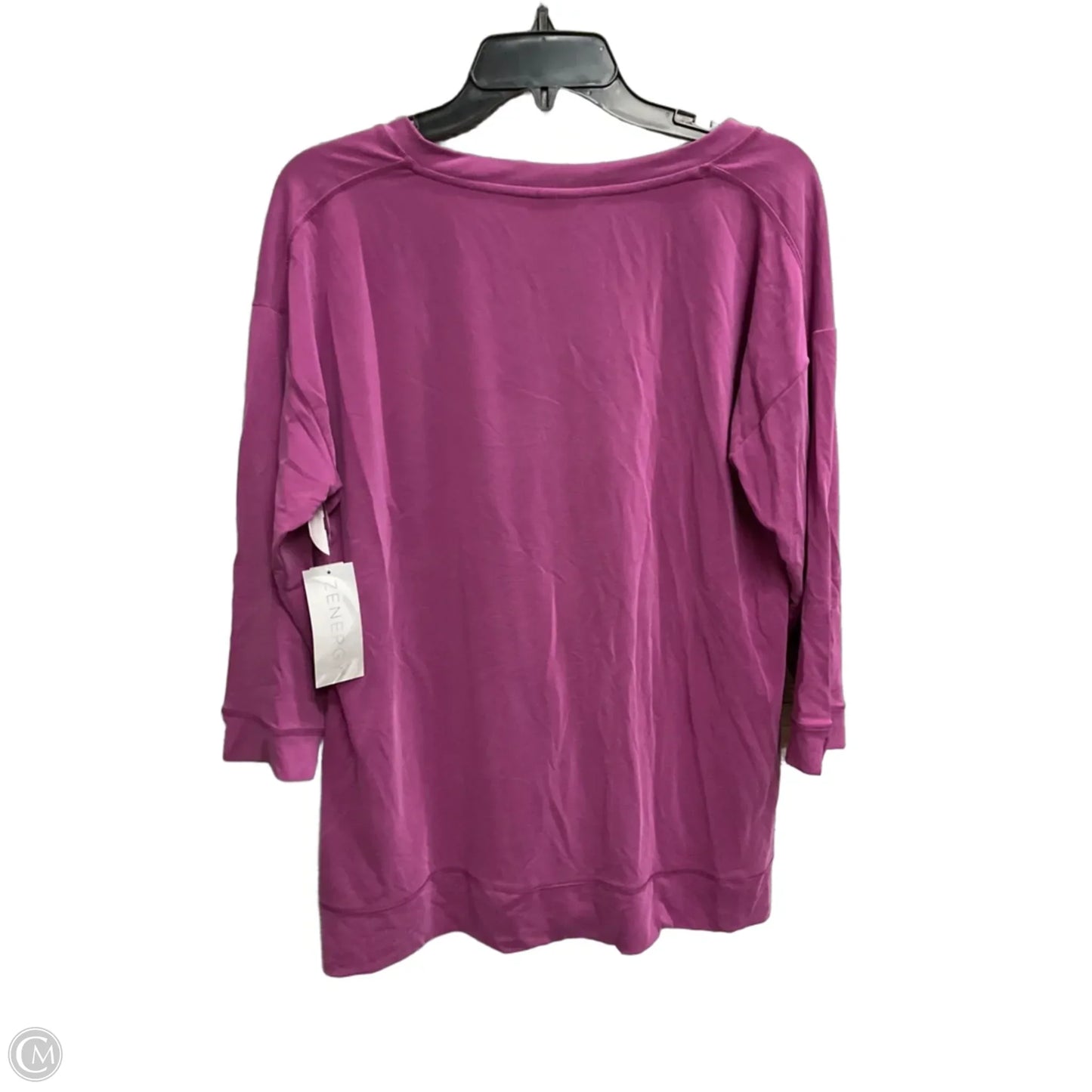 Top Long Sleeve Basic By Chicos In Purple, Size: M