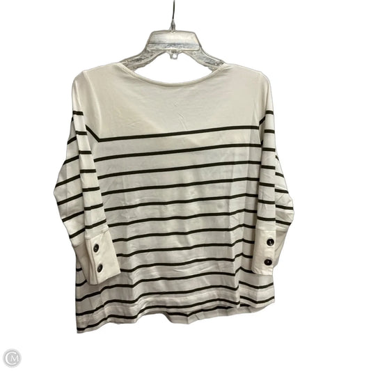 Top Long Sleeve By J. Jill In Striped Pattern, Size: Lp