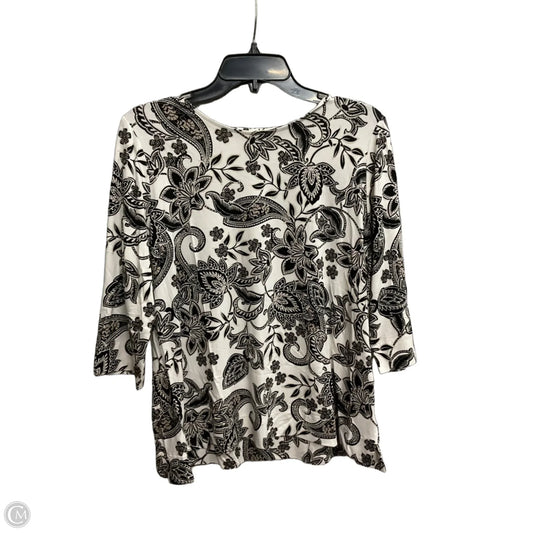Top 3/4 Sleeve By J. Jill In Multi-colored, Size: M
