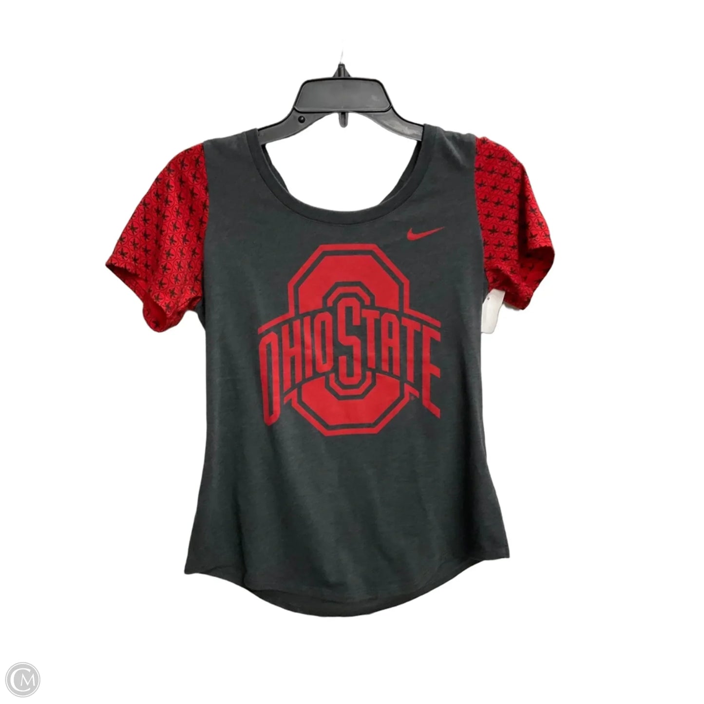 Top Short Sleeve By Nike Apparel In Grey, Size: M