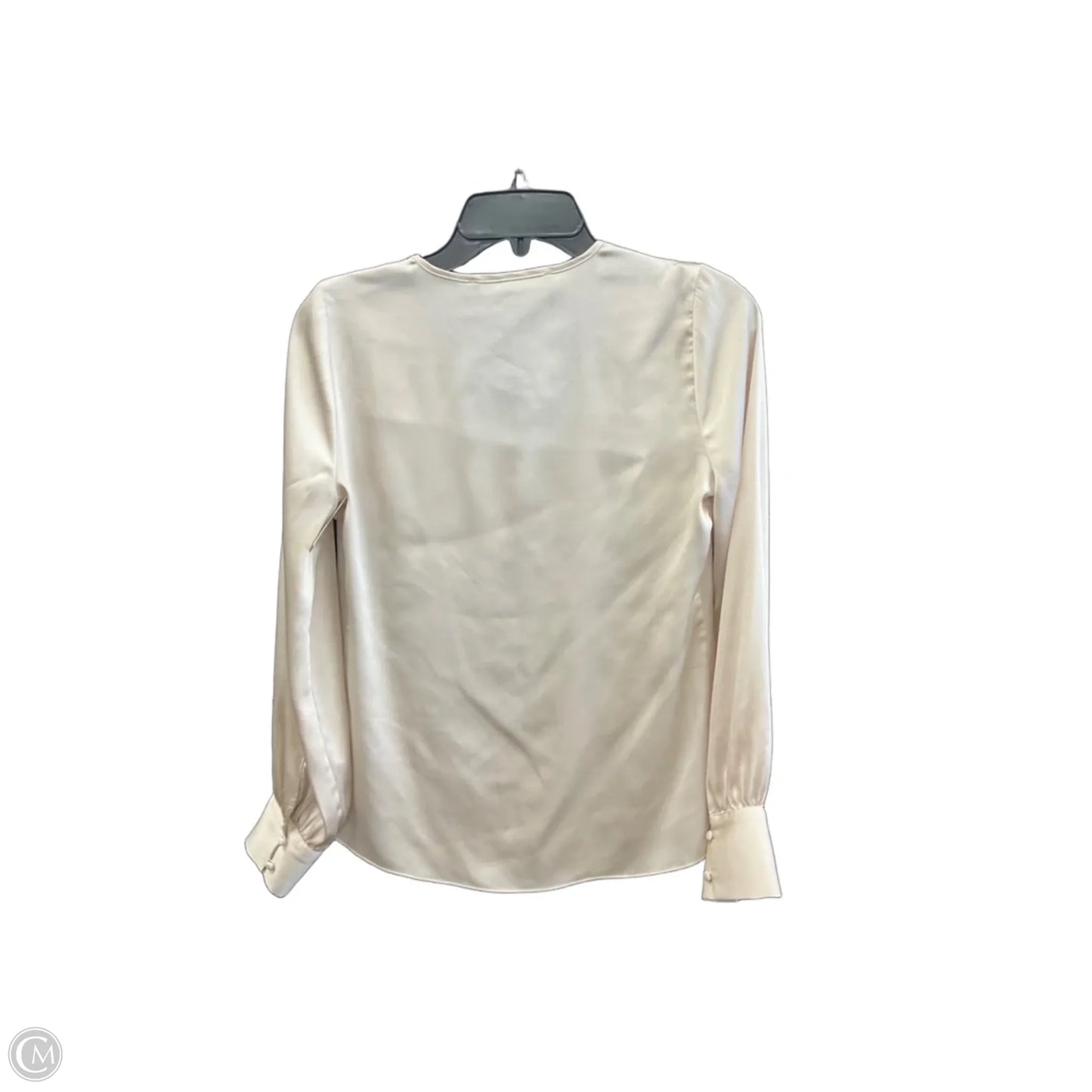 Top Long Sleeve By White House Black Market In Cream, Size: Xxs