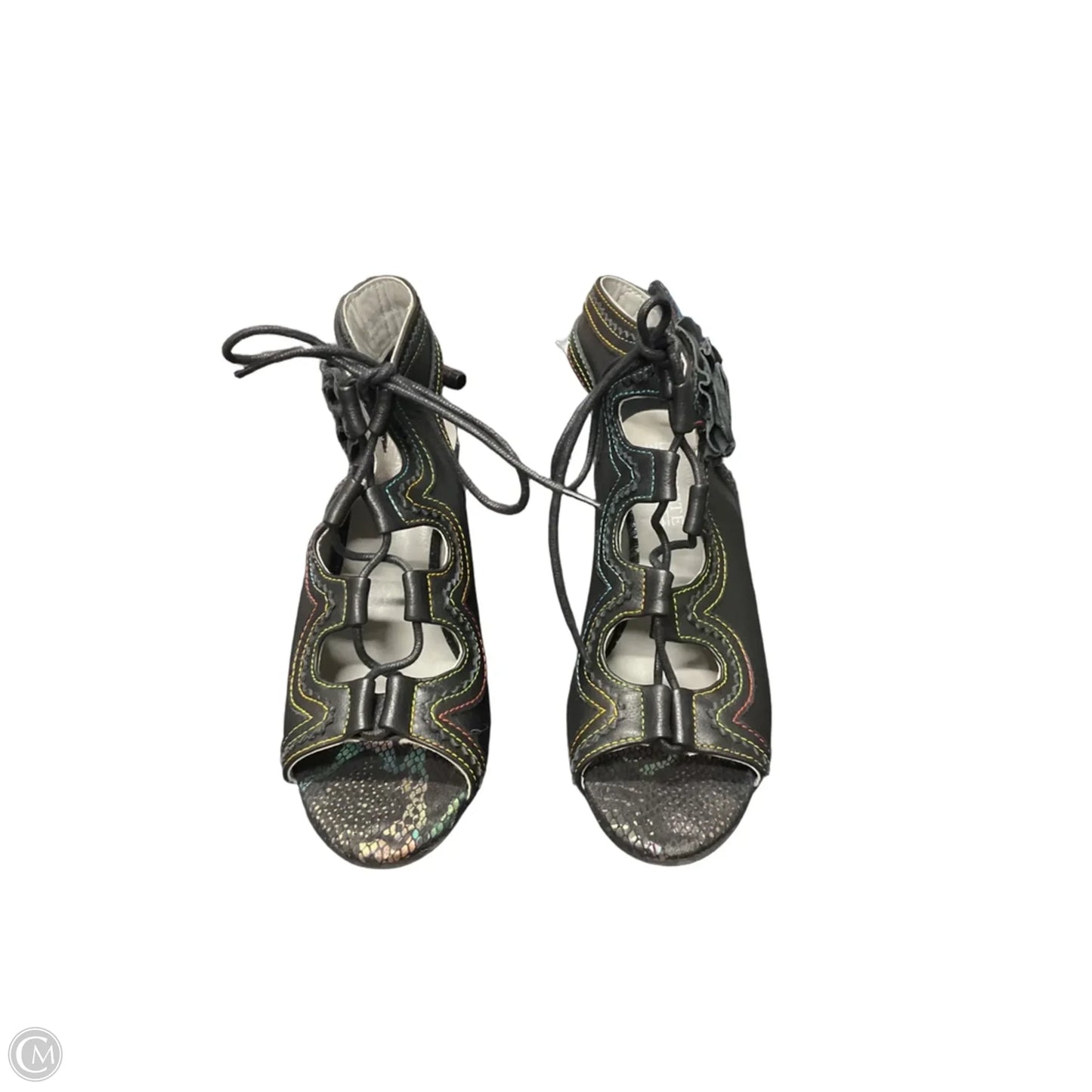 Shoes Heels Block By Cma In Black, Size: 6