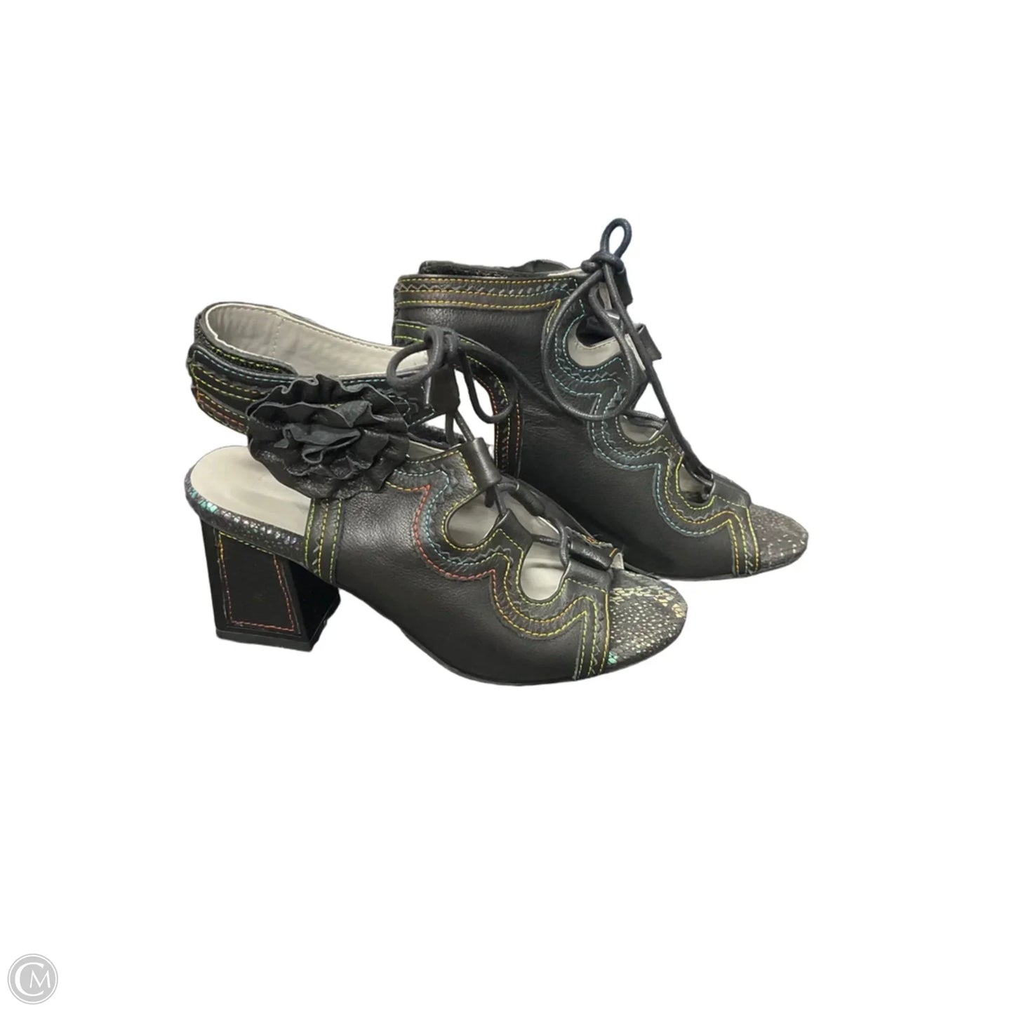 Shoes Heels Block By Cma In Black, Size: 6