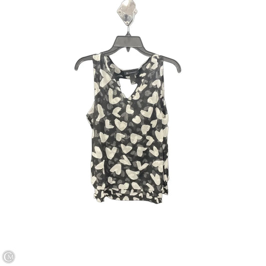 Top Sleeveless By Inc In Black & White, Size: Xl