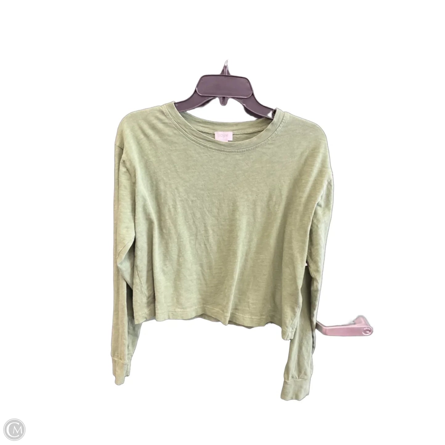 Top Long Sleeve Basic By J. Crew In Green, Size: S