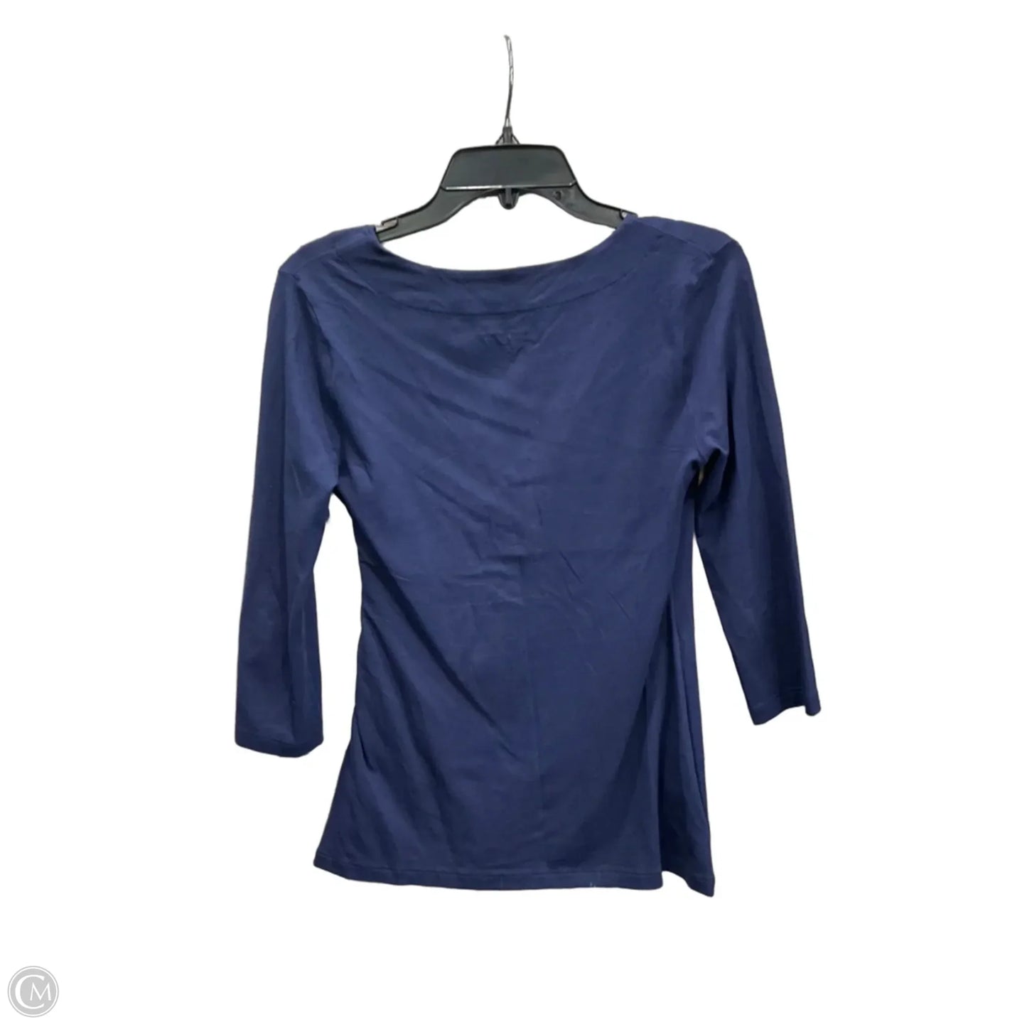 Top 3/4 Sleeve Basic By Soft Surroundings In Navy, Size: Xs