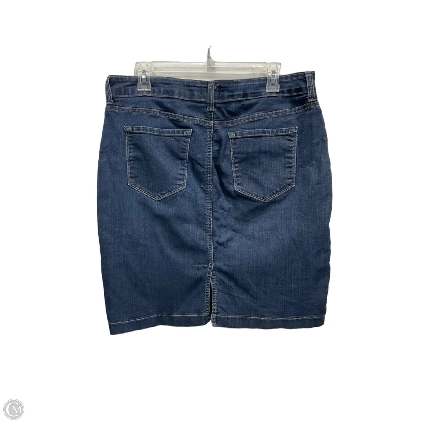 Skirt Midi By Not Your Daughters Jeans In Blue Denim, Size: 12p