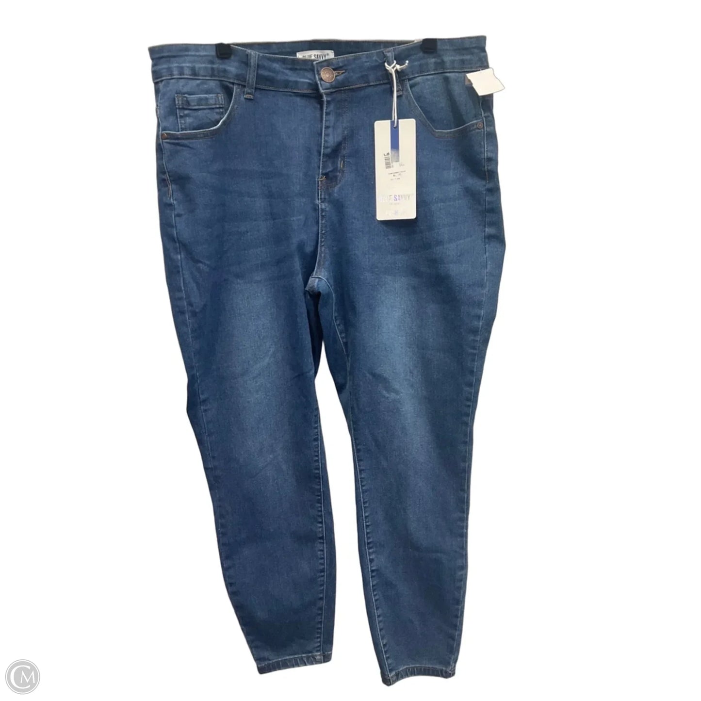Jeans Skinny By Clothes Mentor In Blue Denim, Size: 16