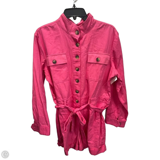 Romper By Express In Pink, Size: L