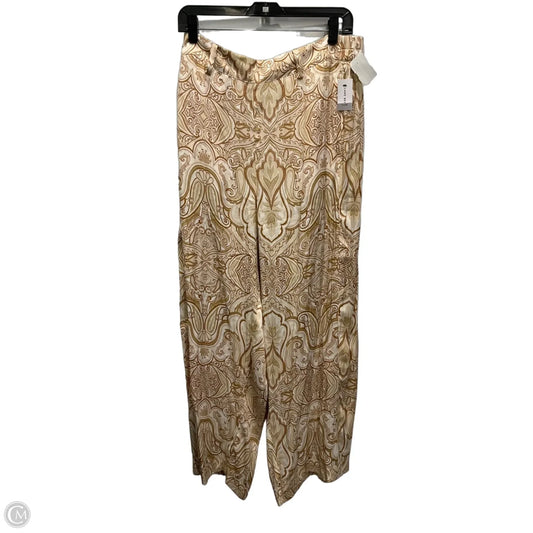 Pants Wide Leg By Lane Bryant In Brown & White, Size: 16