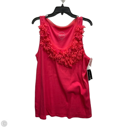 Top Sleeveless By Inc In Pink, Size: 3x