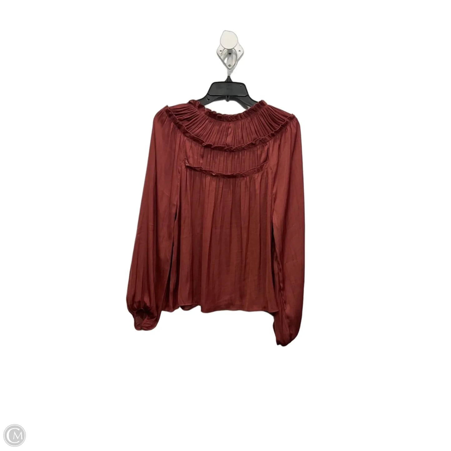 Top Long Sleeve By Evereve In Pink, Size: Xs