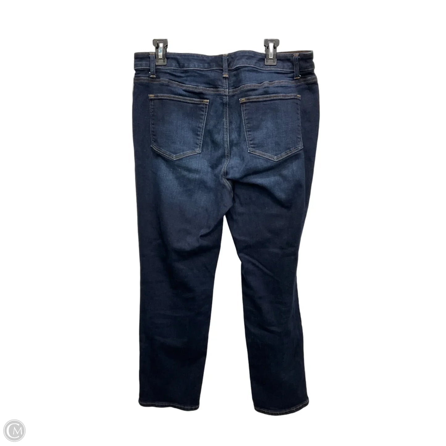 Jeans Straight By Talbots In Blue Denim, Size: 14p