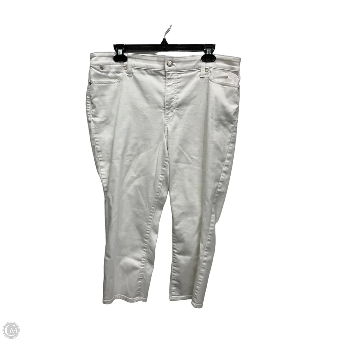 Capris By Talbots In White Denim, Size: 14p