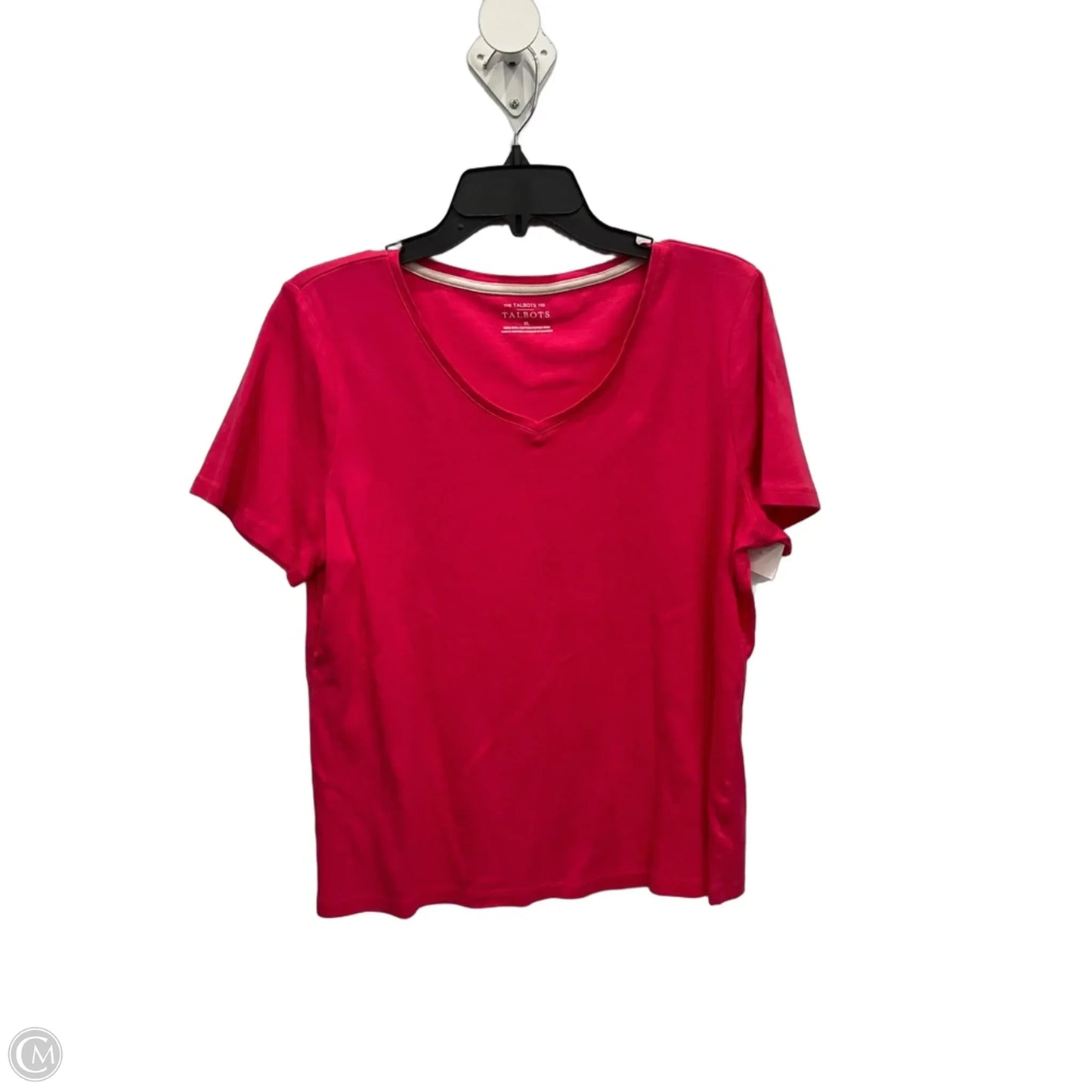 Top Short Sleeve Basic By Talbots In Pink, Size: Xl