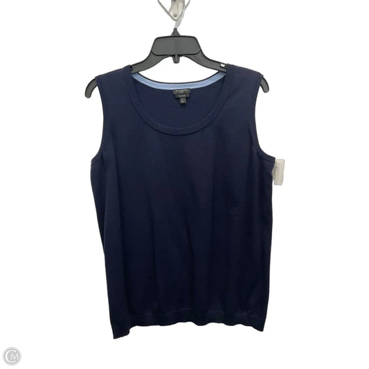 Tank Top By Talbots In Navy, Size: 1x