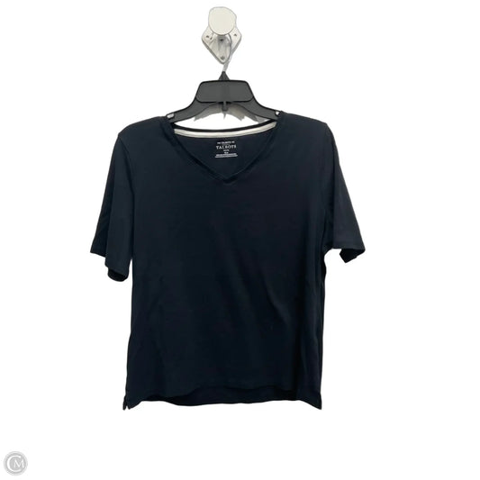 Top Short Sleeve Basic By Talbots In Black, Size: Xlp