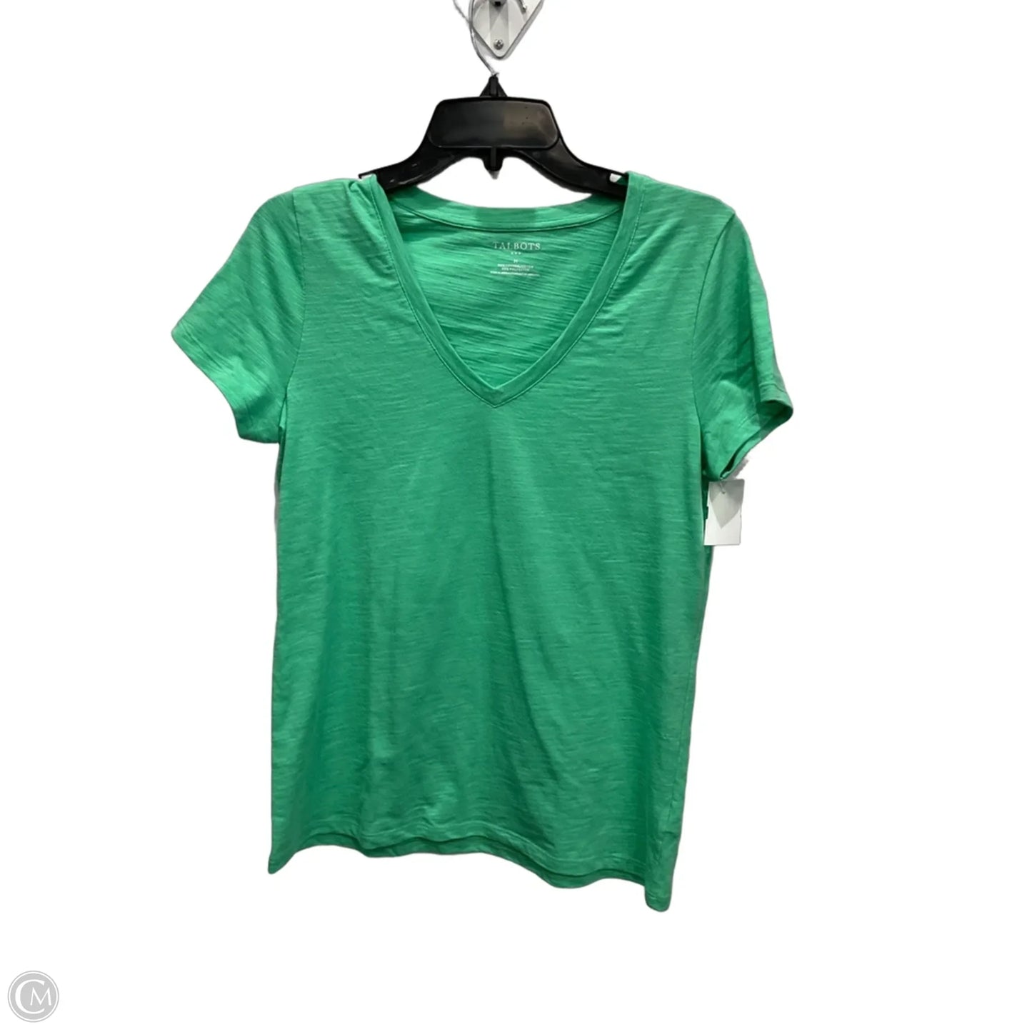Top Short Sleeve Basic By Talbots In Green, Size: M