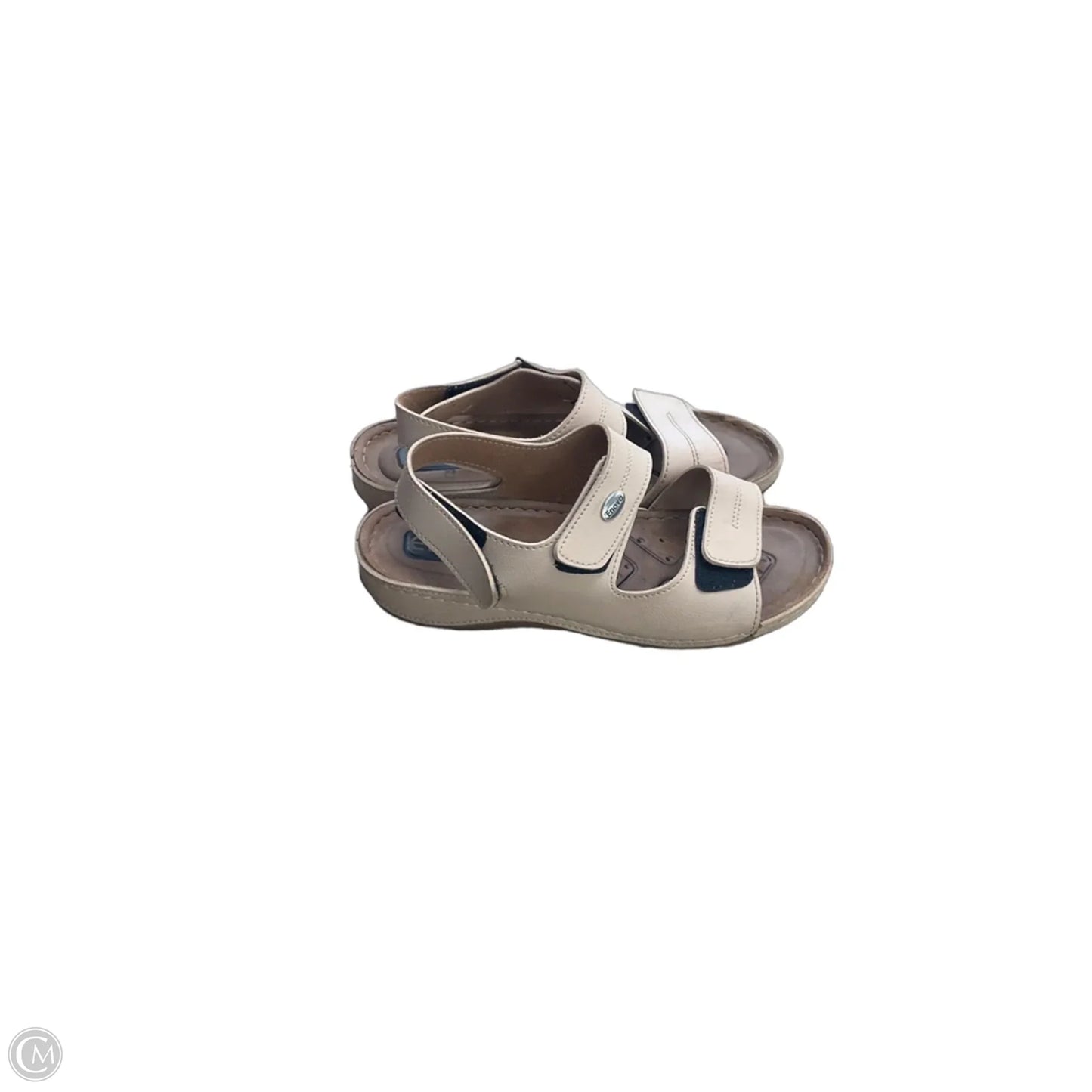 Sandals Flats By Clothes Mentor In Brown, Size: 10