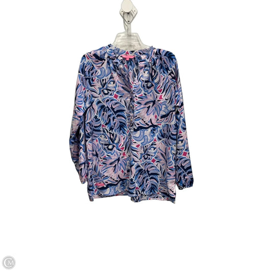 Top Long Sleeve By Simply Southern In Multi-colored, Size: L