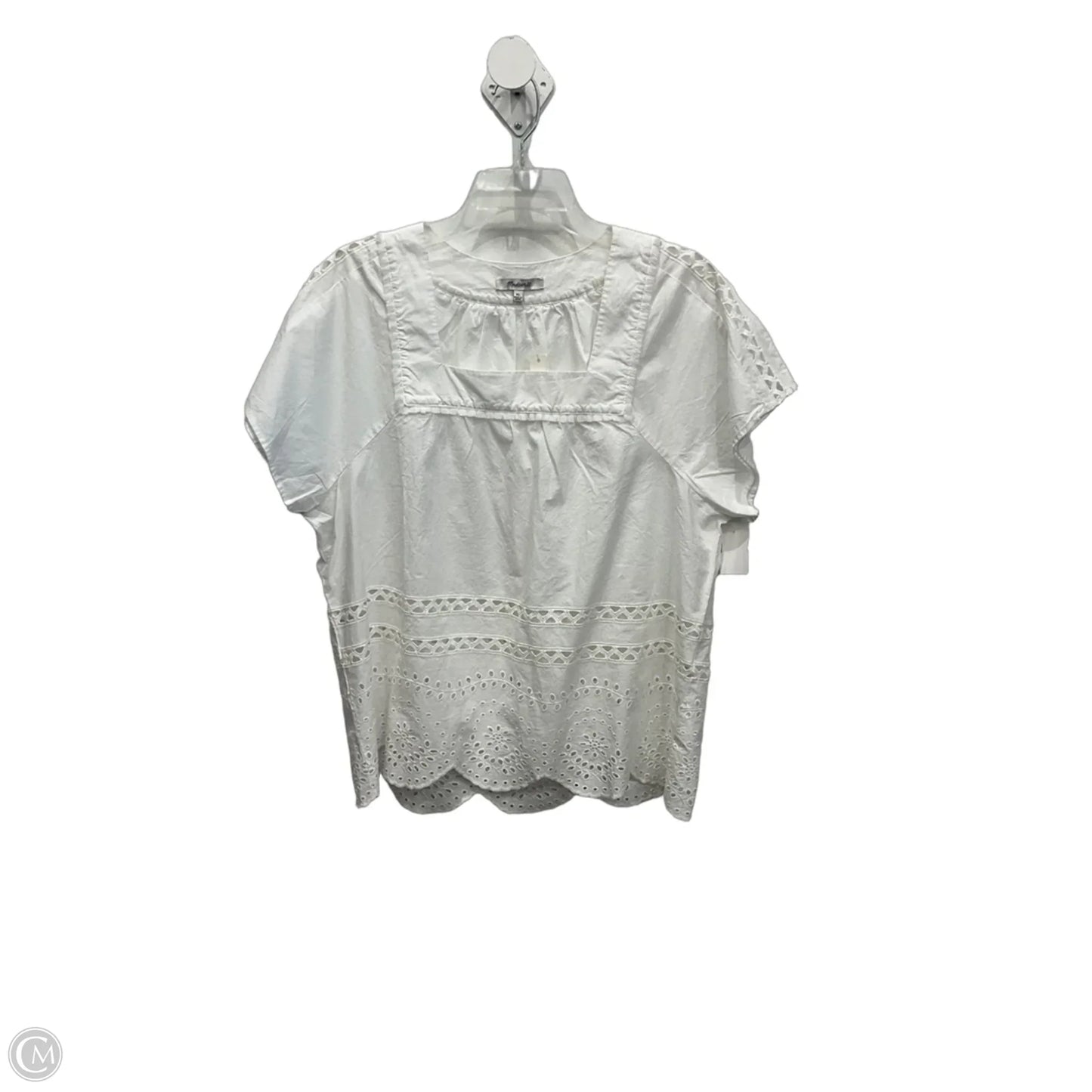 Top Short Sleeve Basic By Madewell In White, Size: Xl