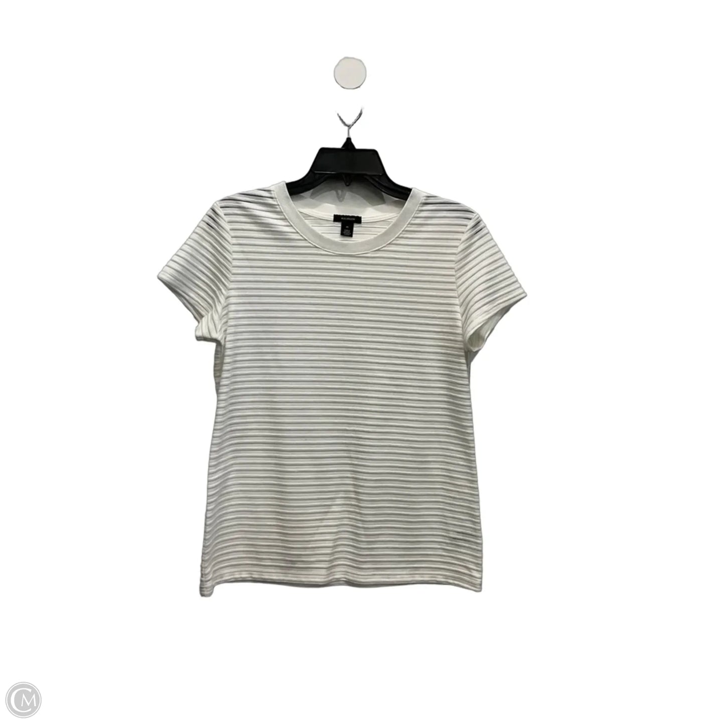 Top Short Sleeve Basic By Halogen In White, Size: M