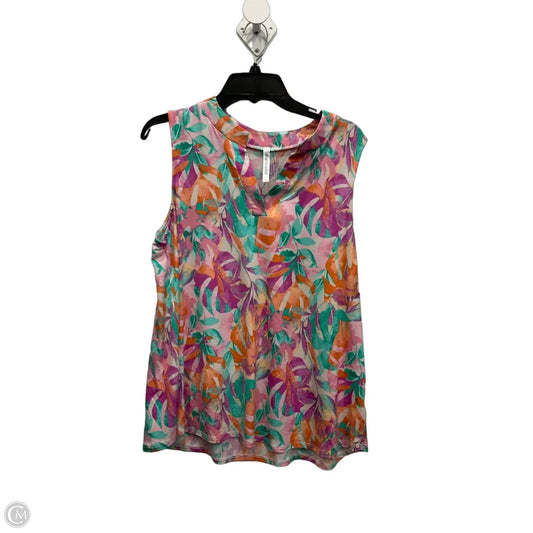 Top Sleeveless By Dear Scarlett In Multi-colored, Size: L