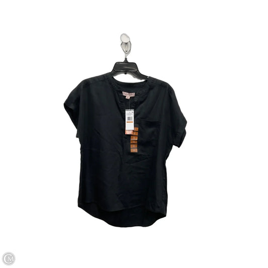 Top Short Sleeve Basic By Clothes Mentor In Black, Size: M