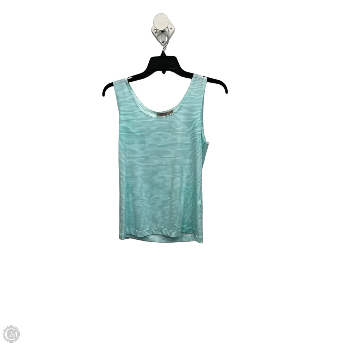 Top Sleeveless By Chicos In Striped Pattern, Size: Xs