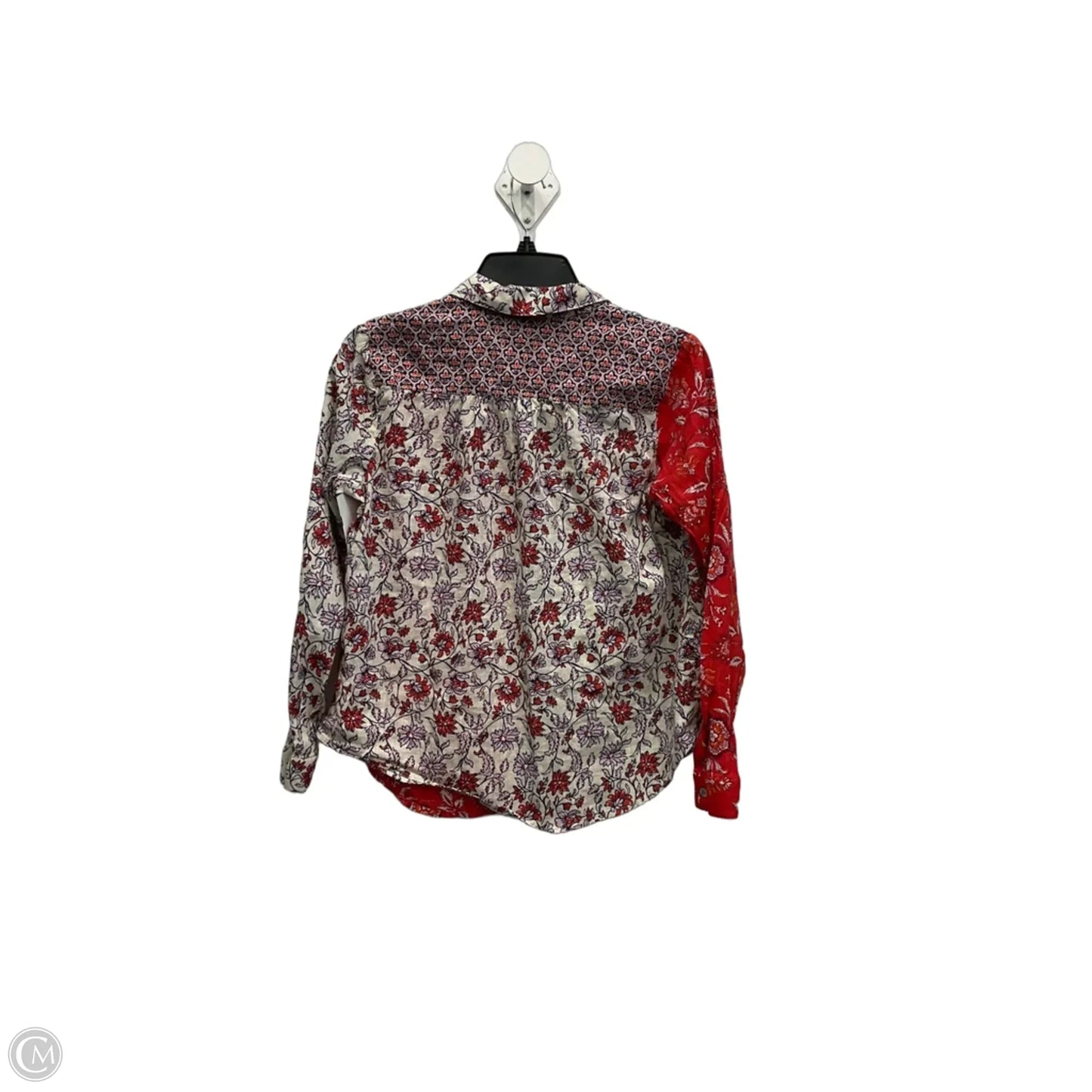 Blouse Long Sleeve By J. Jill In Red, Size: Xsp