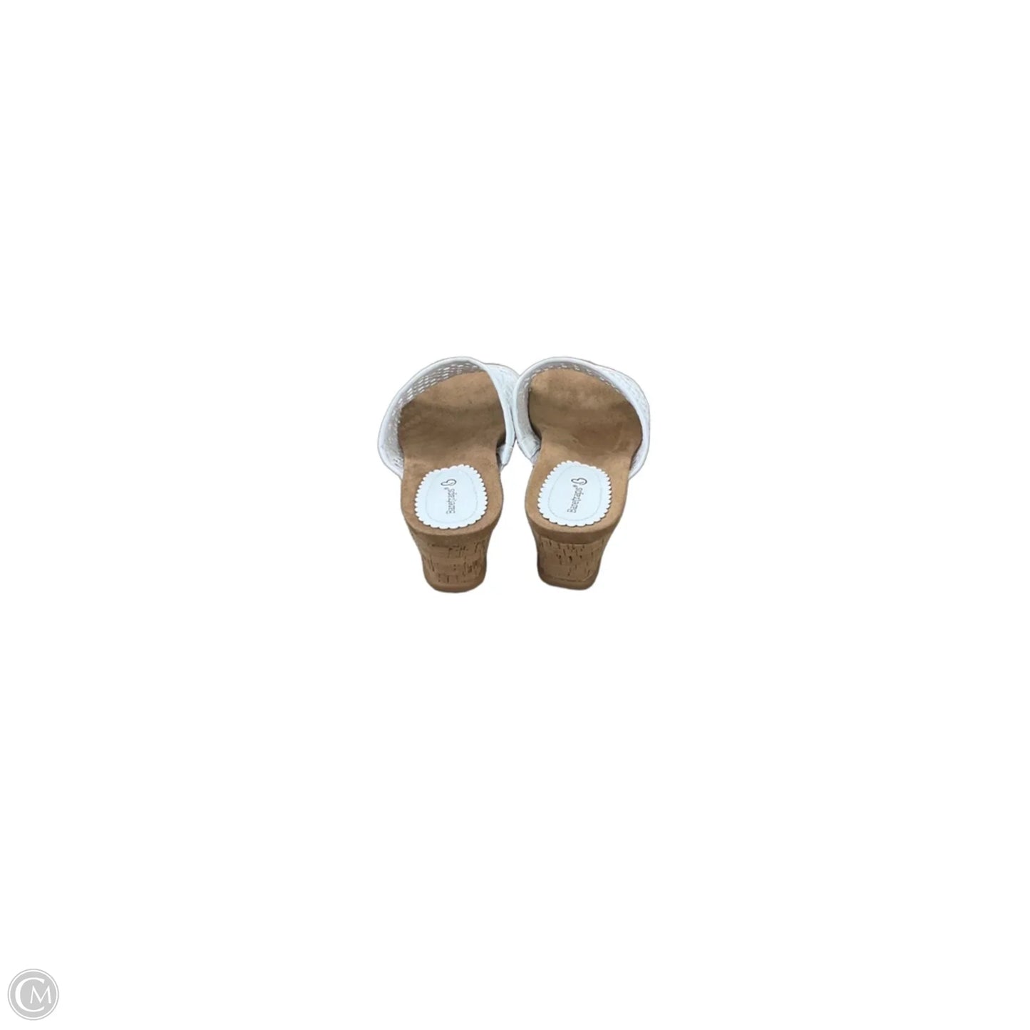 Shoes Heels Wedge By Bare Traps In Brown & White, Size: 9