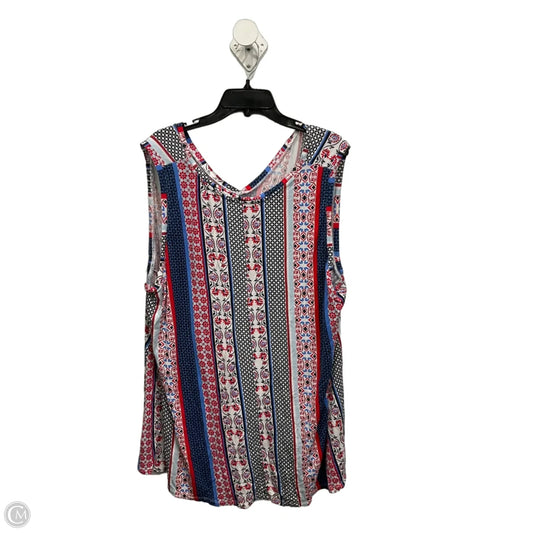 Top Sleeveless By Lane Bryant In Multi-colored, Size: 3x