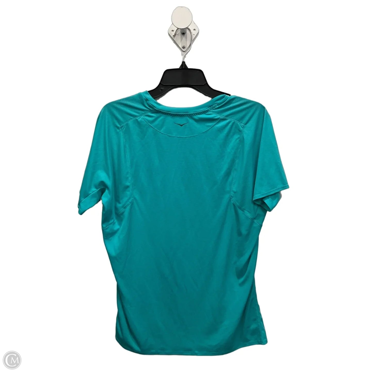 Athletic Top Short Sleeve By Hoka In Blue, Size: M