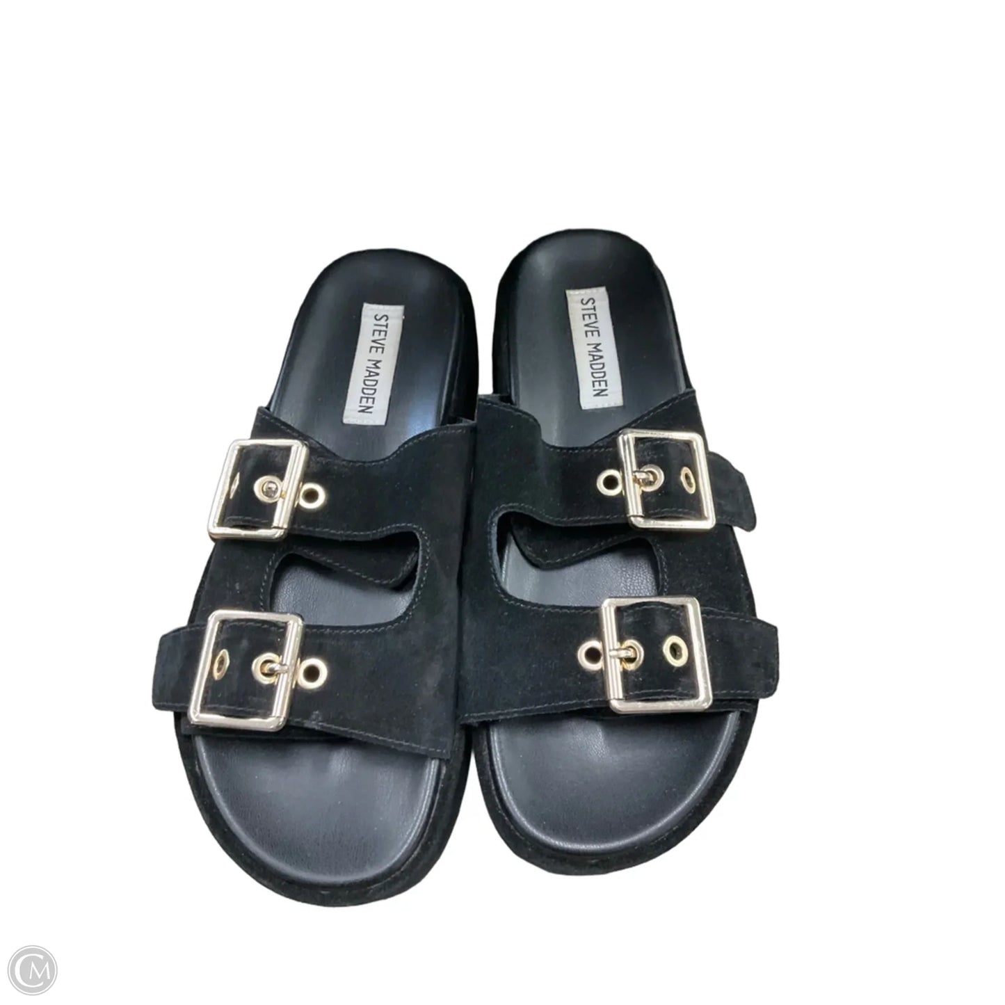 Sandals Flats By Steve Madden In Black, Size: 6